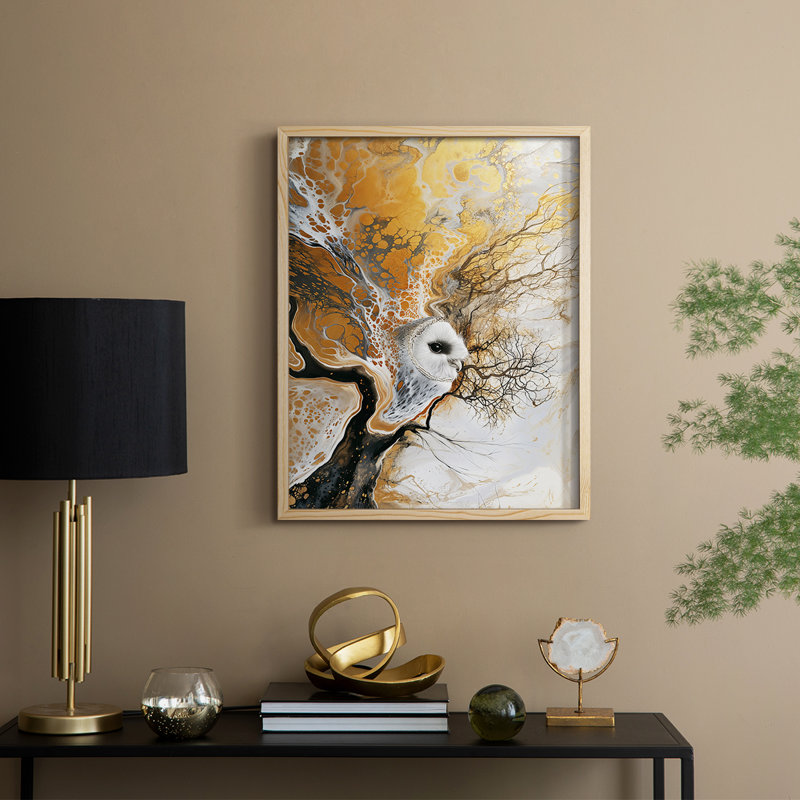 ANIMALS Series L XXXVI, reproduction encadrée - bois massif, H 15 po x l 12 po