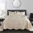 4 Piece Quilted Satin Bedspread Set-868298695-868318637
