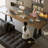 Walnut Rectangular Solid Wood Writing desk-577660583