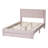 Aula Baxton Studio Elora Modern Pleated Velvet Queen Size Storage Bed-1752107093