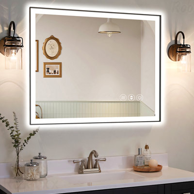 Frameless LED Smart Bathroom Accent Mirror