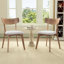 Hana Mid-Century Modern Rubberwood Dining Chair With Upholstered Seat-713088467-732930944