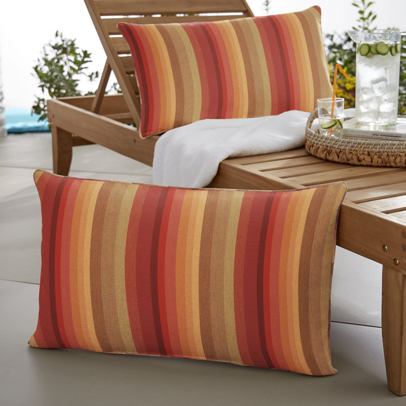 Housse et insert de coussin rectangulaire Boynton, H 16 po x l 26 po, Sunbrella® coucher de soleil Astoria