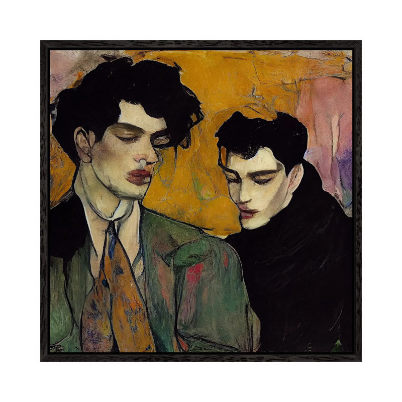 If You Were Mine, 2023 by Brain Wave Cult - Gallery-Wrapped Canvas Giclée on Canvas, 45.72 cm H x 45.72 cm W, Black Framed