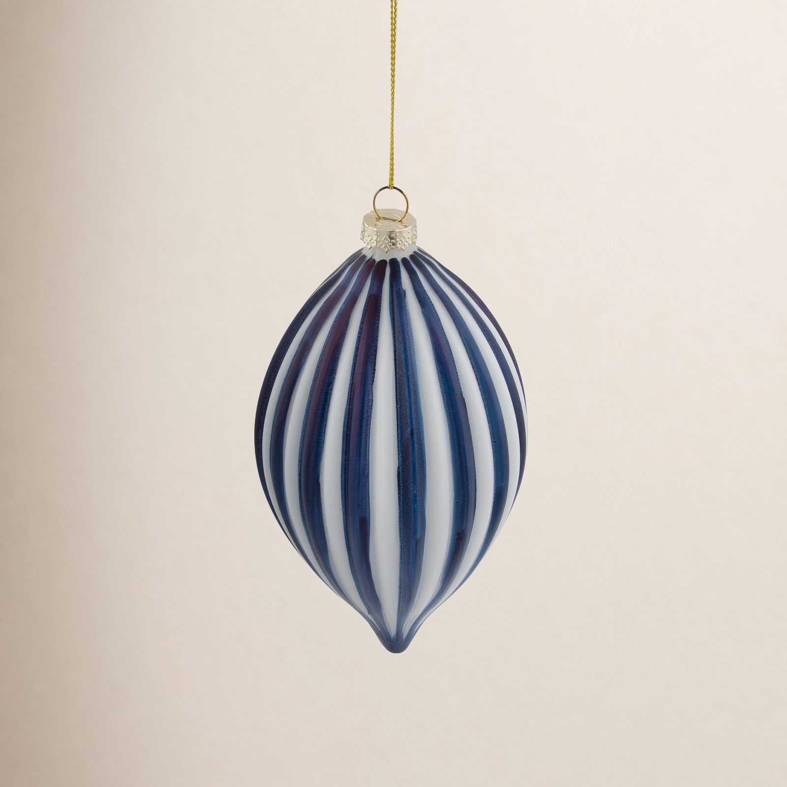 6" Glass Finial Ornament