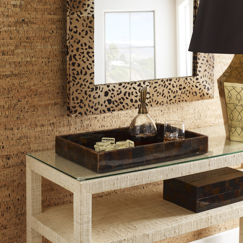 Sabor Wood Rectangle Wall Mirror, 31.75" x 47.25"