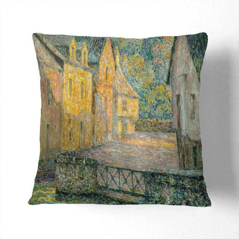 Square Throw Cushion, 40cm H x 40cm W x 15cm D, Stone
