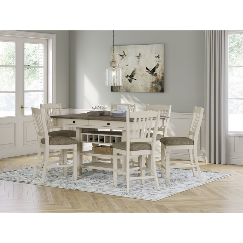 Bolanburg Counter Height Dining Table and 6 Barstools