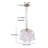 12.6 Inch Iridescent Capiz Shell Pendant Light Brushed Brass Graceful Coastal Seashell Discs Chains Chandelier