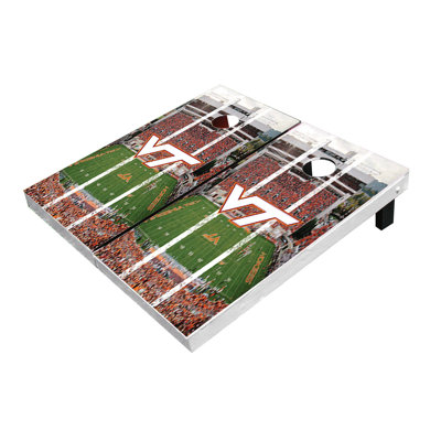 Planches de cornhole à rayures longues 2 pi x 3 pi Virginia Tech Hokies Stadium
