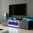 Genoveva 71" Modern TV Stand with Electric Fireplace, High Gloss Finish, Media Storage-668799342