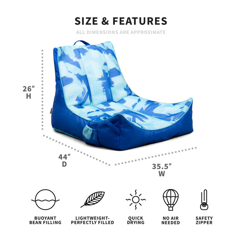 Big Joe Captains Pool Float, Paintbrush Blue