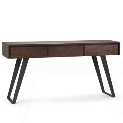 Console - canapé gris anthracite vieilli