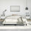 Structure de lit Strath vidaXL, base de lit tapissier en similicuir, sans matelas