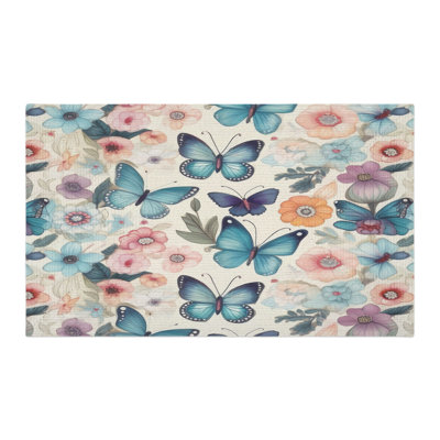 Tapis tressé Flutters Blossoms