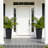 2-Pack 22.7 Inch Black Tall Rectangular Planters