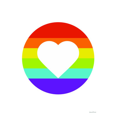 " Rainbow Heart " by Lettered & Lined