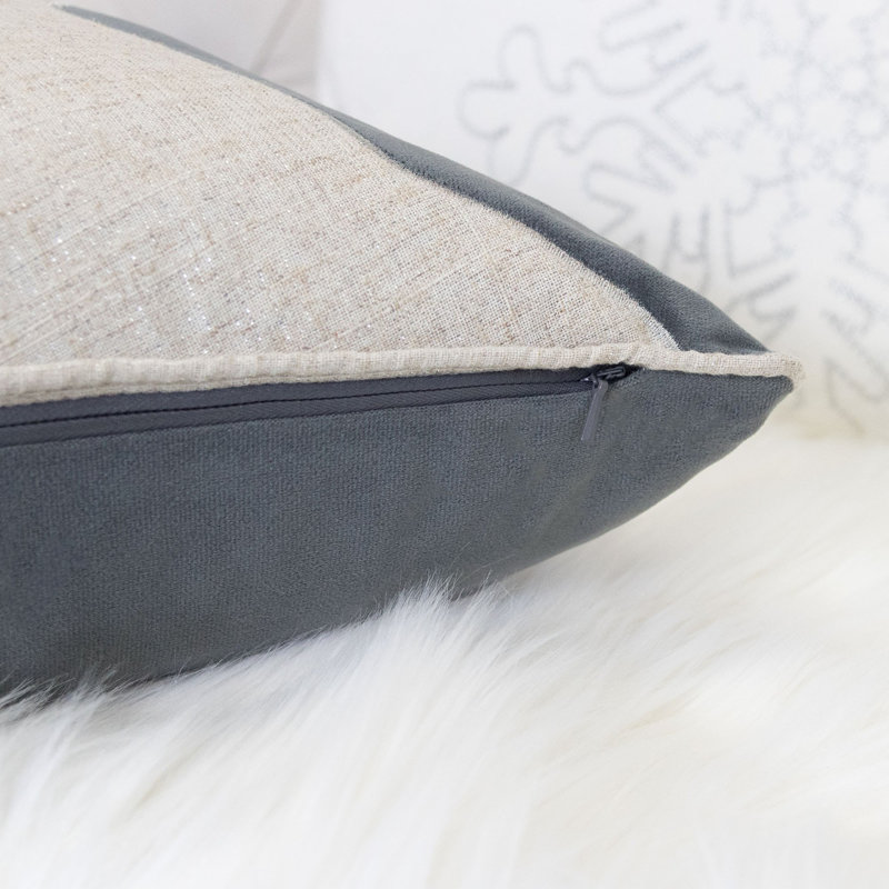 Halloween Themed Throw Pillow, Gray