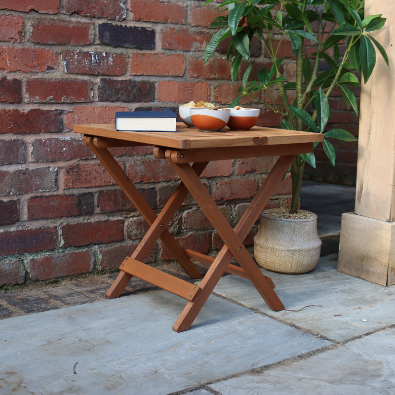 Folding Wooden Side Table