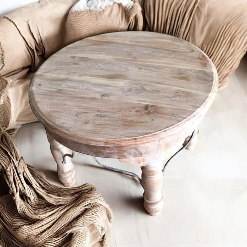 Romoland Solid Wood End Table
