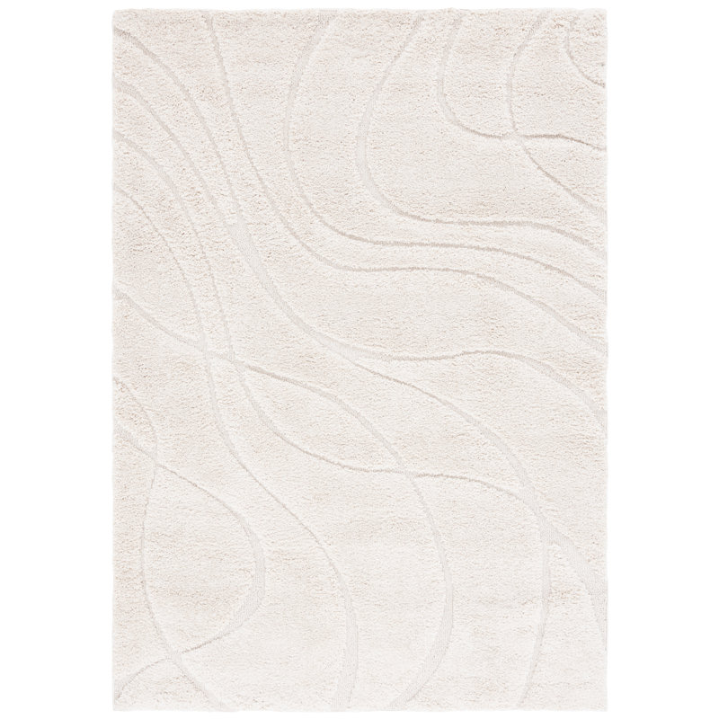 Geometric Shag 183cm X 244cm Area Rug