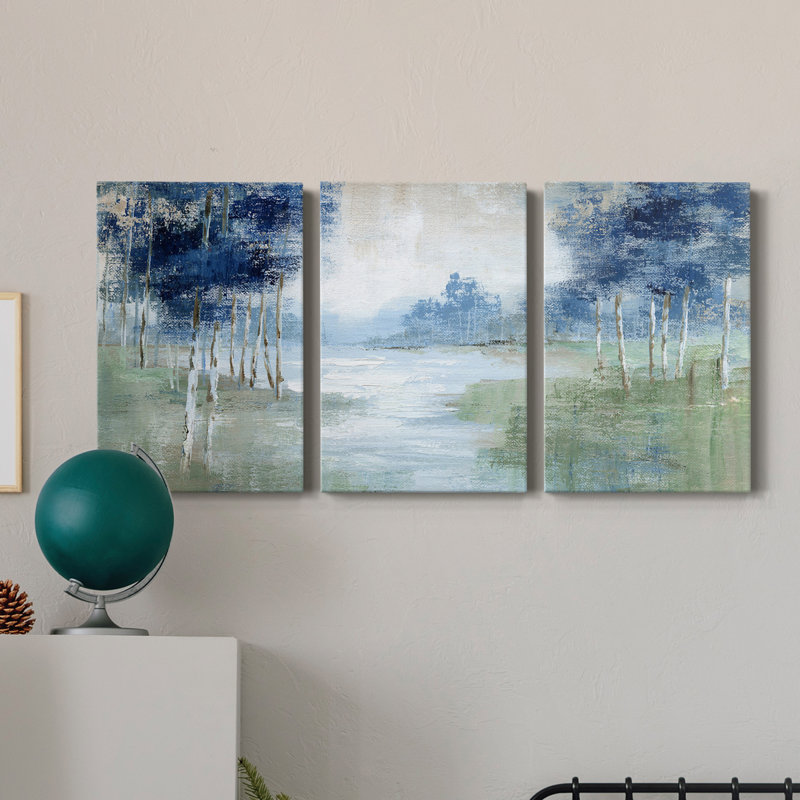 " Birch River " 3 - Pieces, 48" H x 96" W x 1.5" D