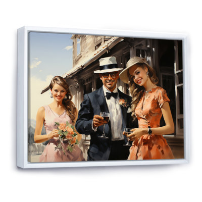 «Country clubs cocktail heure II» sur toile