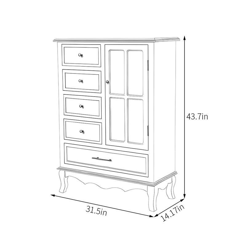 Armoire d'appoint moderne de style nordique.