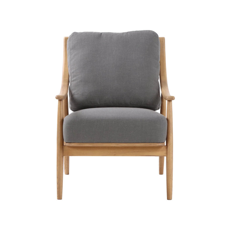 Fauteuil club en lin 24,8 po Barkha