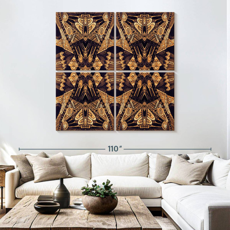 Or art déco Kerner, H 74 po x l 74 po