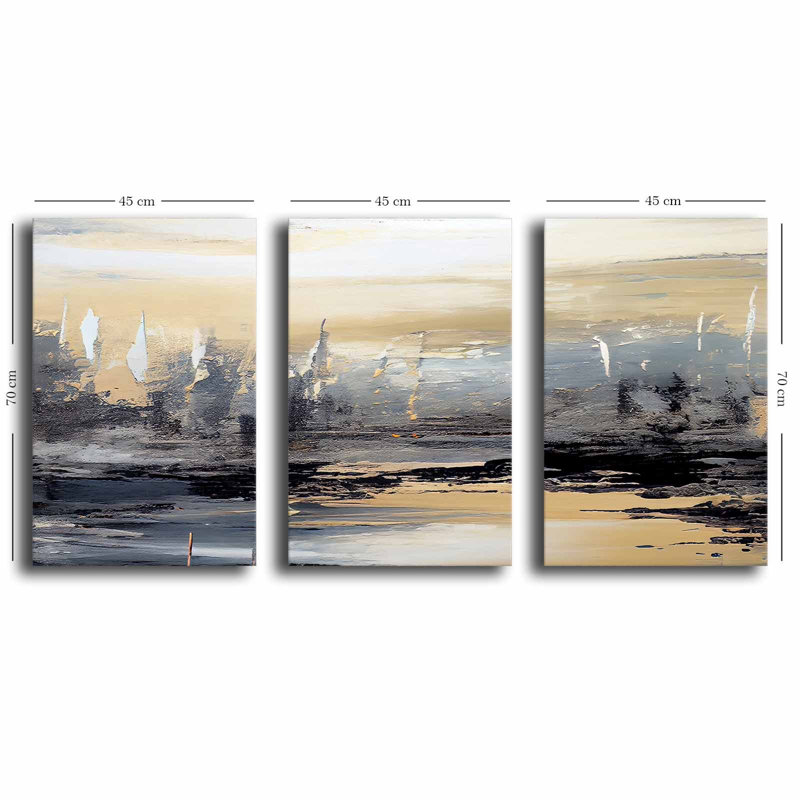 Peinture décorative sur toile (3 pièces)