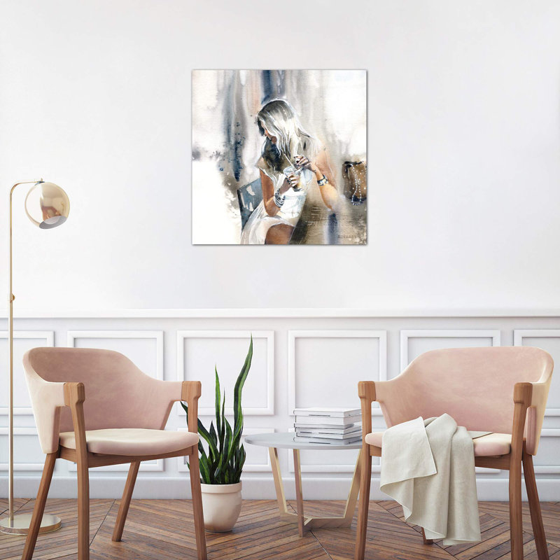 Woman III - Wrapped Canvas Painting, 66.04 cm H x 66.04 cm W x 1.91 cm D