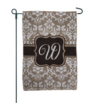 Faromily Personalized L Monogram Garden Flag Double Sided Initial Letter  Vintage Wood Custom Last Na…See more Faromily Personalized L Monogram  Garden
