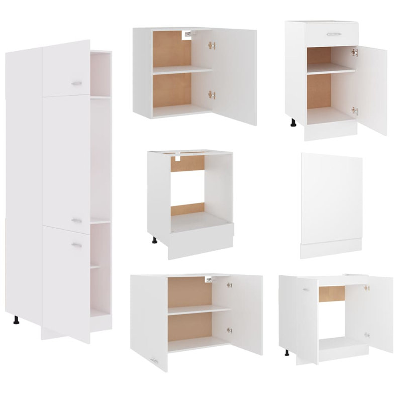 Lyon Kitchen Cabinet Set Lyon, White