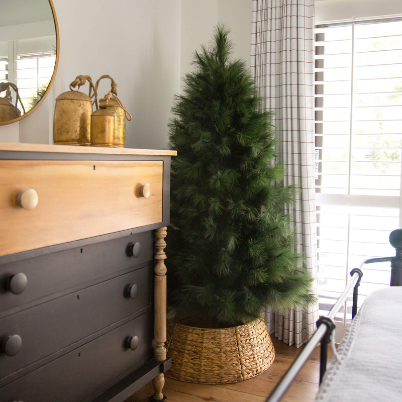 Arbre de Noël artificiel vert Pampas, H 6 po x l 40 po x P 24 po