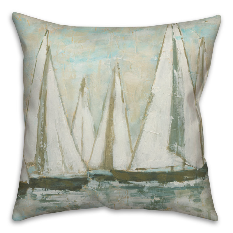  Housse de coussin d'extérieur carré Painterly, Vert