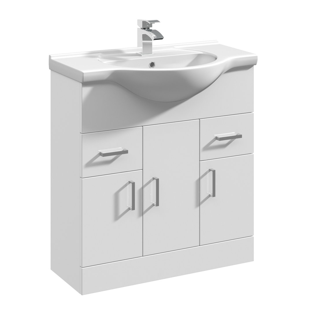 Mayford 755mm Single Bathroom Vanity with Integrated Vitreous China Basin