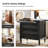 Kaybri Farmhouse 26'' W 3-Drawer Fluted Solid Wood End Table with Built-In Outlet and Pull-out Tray-1511127750