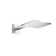 ShowerSolutions Square 2-Jet Showerhead 250 with Showerarm Trim