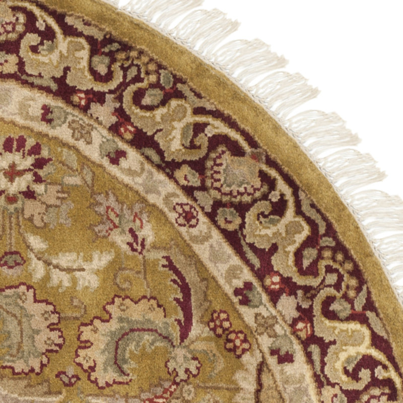 Tapis oriental en laine noué à la main Dynasty, Rond 6 pi