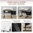 Larwa Adjustable Metal Base Drafting Table