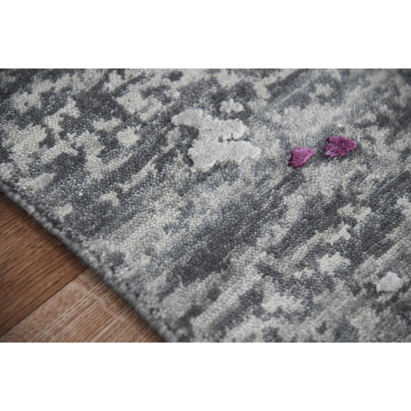 Essence Abstract Area Rug in Pink, Rectangle 10' x 14'