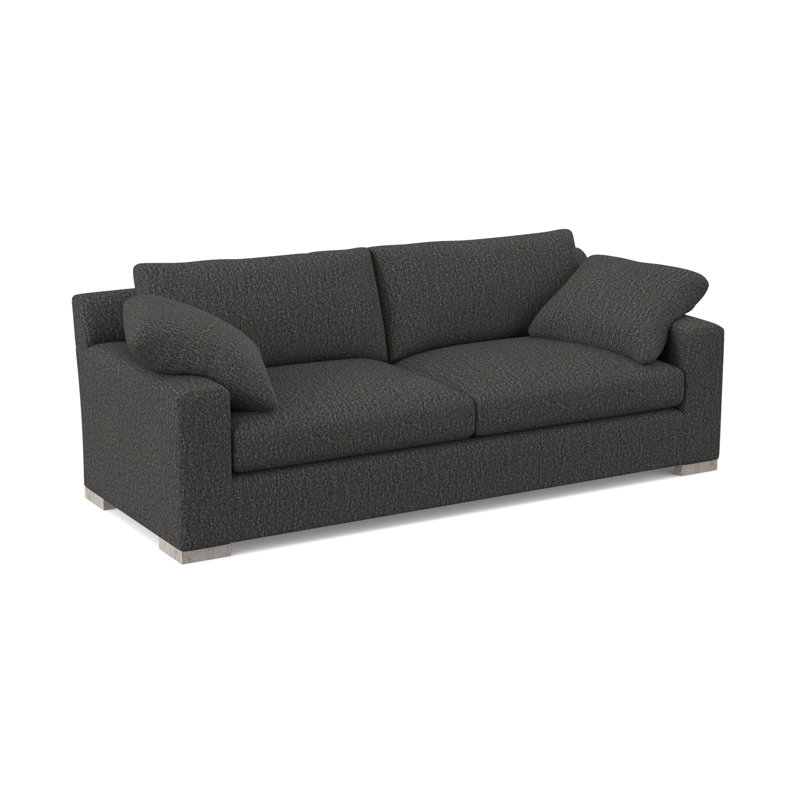 Morgan Sofa, Bisque, White Caps Fog Viscose