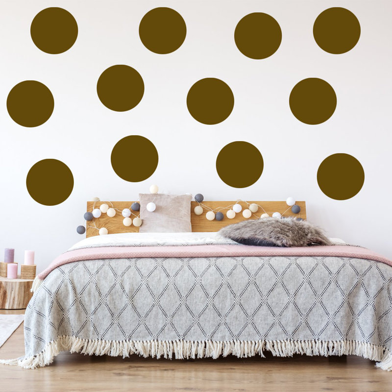 Dimas Abstract Non-Wall Damaging Wall Decal, Brown