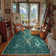  Floral Washable Rugs Non-Slip Ultra-Thin Soft Area Rug Vintage Botanical Print Carpet