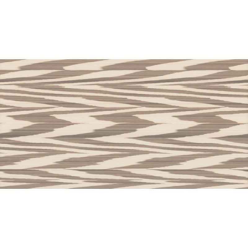 Missoni 4 Zig Zag flambé double rouleau, Brun / crème