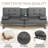 Abbigale 65.8'' Faux Leather Reclining Sofa Bed-326507204
