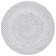 Round Waltrip Abstract Handmade Silver/Grey Area Rug