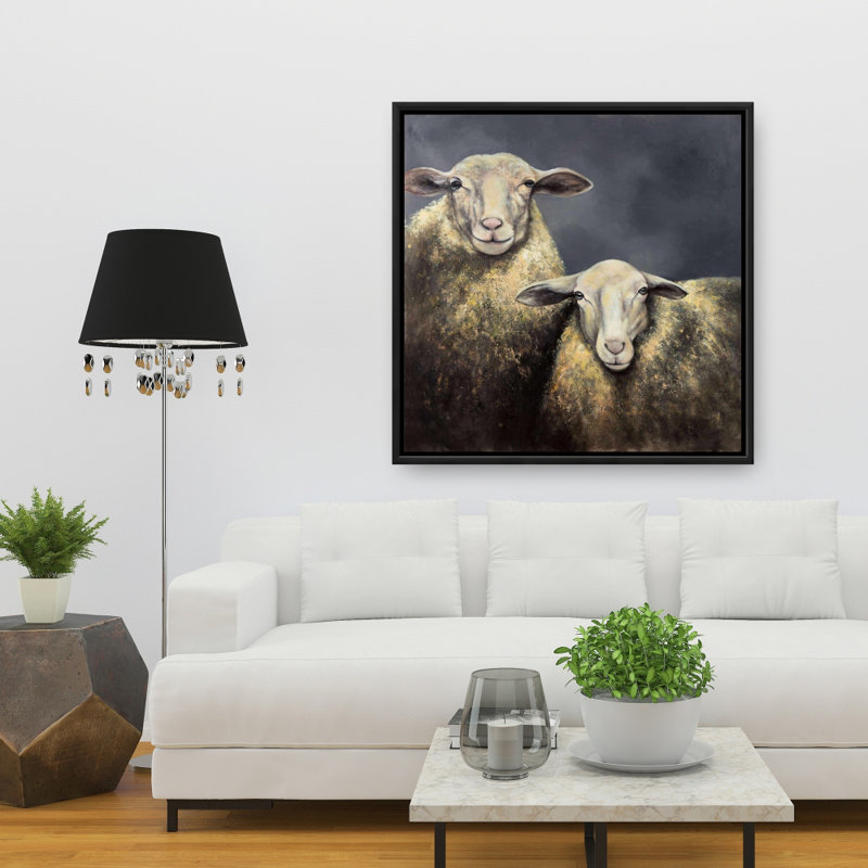 «Sheeps», reproduction sur toile, H 36 po x l 36 po, Toile tendue