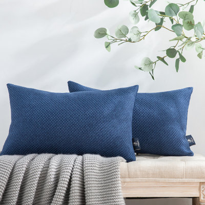 Solid Colour Reversible Throw Pillow